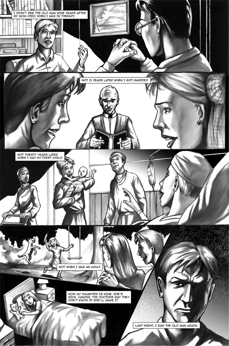 An Old Man, Looking, page 9